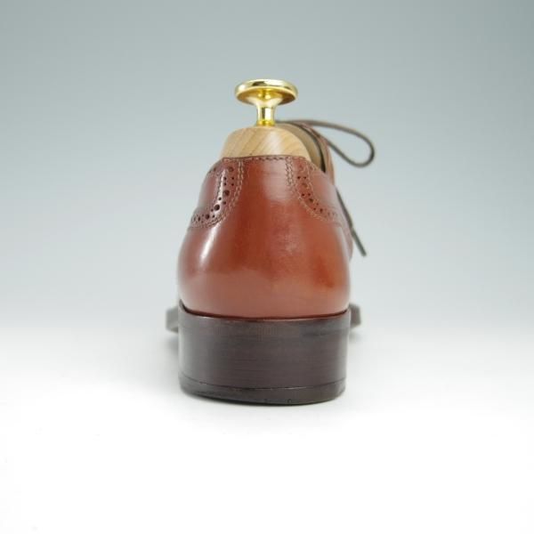 極上★(伊)タニノクリスチー SIZE 5【定価15万円以上★ブラックラピド製法/フルブローグ】121690/カーフ/茶/メンズ/TANINO CRISCI★g064