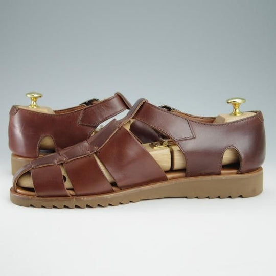 美品★パラブーツ SIZE 43【★グルカサンダル/PASIFIC】パシフィック/カーフ/茶/メンズ/Paraboot★g066