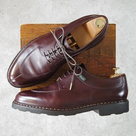 極美品★パラブーツ SIZE 9.5【定価￥71,500-★アヴィニョン/AVIGNON】グリフソール/リスレザー/Uチップ/CAFE/カフェ/Paraboot★g067