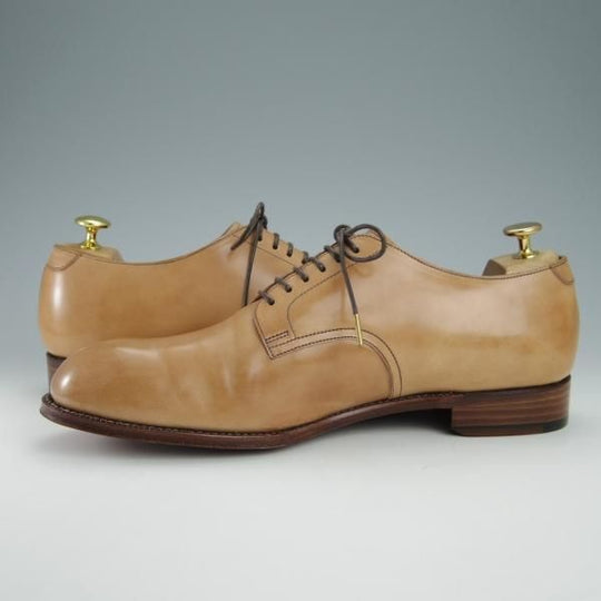 ほぼ試着程度★(恵比寿)ショセ SIZE 27.5【現行モデル定価￥93,500-★コードバン/ナチュラルカラー】C-793/プレーントゥ/chausser★g068