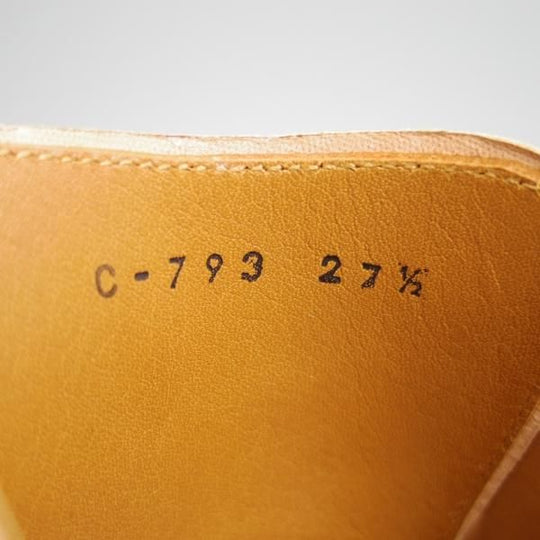 ほぼ試着程度★(恵比寿)ショセ SIZE 27.5【現行モデル定価￥93,500-★コードバン/ナチュラルカラー】C-793/プレーントゥ/chausser★g068