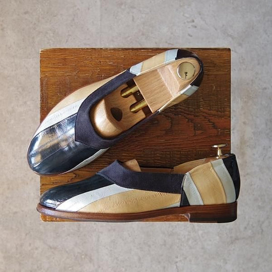 極上★(伊)F.LLIジャコメッティ SIZE 39【定価￥87,480-★イールスキン(ウナギ革)/FG357】スリッポン/ローファー/Giacometti★g072