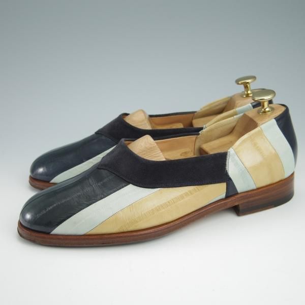 極上★(伊)F.LLIジャコメッティ SIZE 39【定価￥87,480-★イールスキン(ウナギ革)/FG357】スリッポン/ローファー/Giacometti★g072