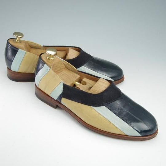 極上★(伊)F.LLIジャコメッティ SIZE 39【定価￥87,480-★イールスキン(ウナギ革)/FG357】スリッポン/ローファー/Giacometti★g072