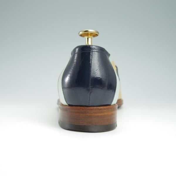 極上★(伊)F.LLIジャコメッティ SIZE 39【定価￥87,480-★イールスキン(ウナギ革)/FG357】スリッポン/ローファー/Giacometti★g072