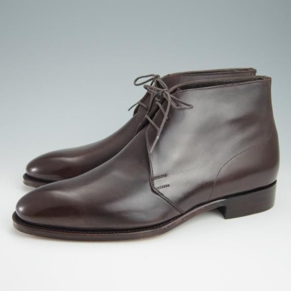 未使用★Perfetto/ペルフェット SIZE 8.5【★グッドイヤーウェルテッド製法/P2207】チャッカブーツ/カーフ/濃茶★g073