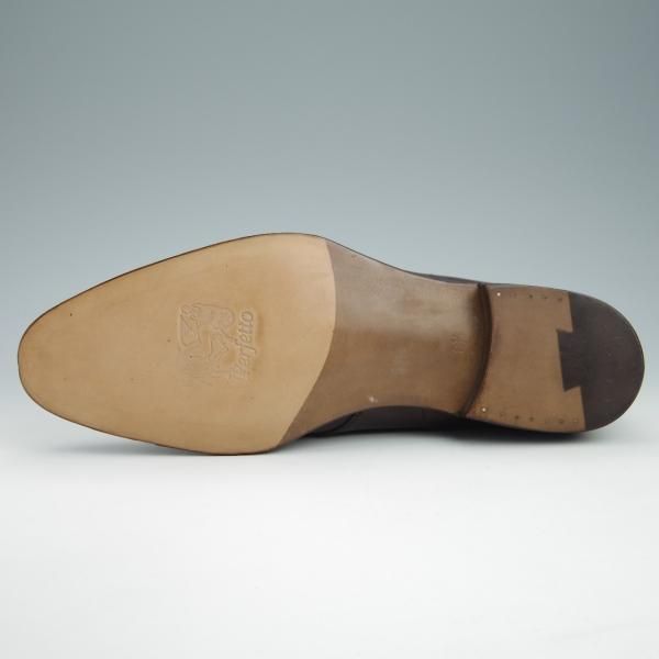 未使用★Perfetto/ペルフェット SIZE 8.5【★グッドイヤーウェルテッド製法/P2207】チャッカブーツ/カーフ/濃茶★g073