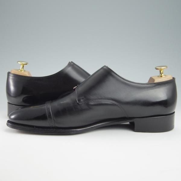 極上★ジョンロブ 8.5E【定価￥264,000-★フィリップ2のダブルモンク仕様/7000ラスト】Philip�UDouble Buckle/カーフ/黒/JOHN LOBB★g074