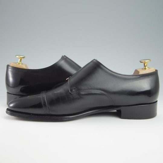 極上★ジョンロブ 8.5E【定価￥264,000-★フィリップ2のダブルモンク仕様/7000ラスト】Philip�UDouble Buckle/カーフ/黒/JOHN LOBB★g074