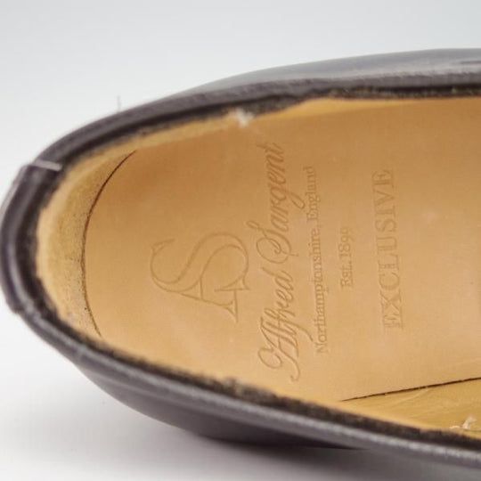 未使用★(英)アルフレッド・サージェント 6EX【上級★エクスクルーシブライン/WIMPOLE】タッセルローファー/黒/Alfred Sargent★g077