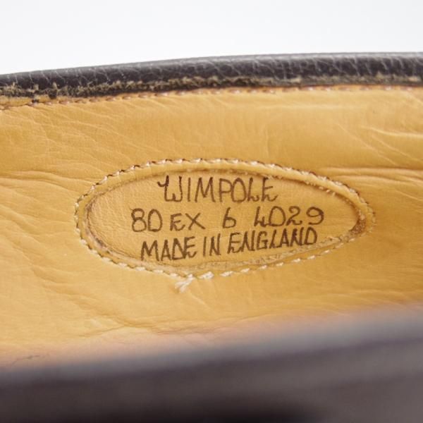 未使用★(英)アルフレッド・サージェント 6EX【上級★エクスクルーシブライン/WIMPOLE】タッセルローファー/黒/Alfred Sargent★g077