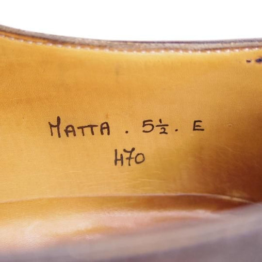 ★ジョンロブ 5.5E【旧ボノーラ製★ハンドソーンウェルテッド製法/初代MATTA(マッタ)】470ラスト/カーフ/黒/BONORA/JOHN LOBB★g079