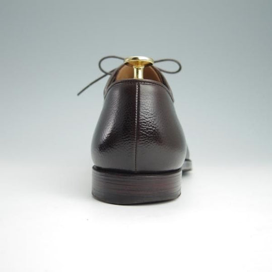 極上★クロケット&ジョーンズ 7E【同系モデル定価￥86,900-★GRASMERE 2/325ラスト】プレーントゥ/シボ革/濃茶/Crockett&Jones★g086