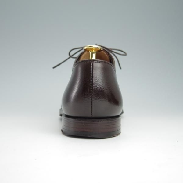 極上★クロケット&ジョーンズ 7E【同系モデル定価￥86,900-★GRASMERE 2/325ラスト】プレーントゥ/シボ革/濃茶/Crockett&Jones★g086