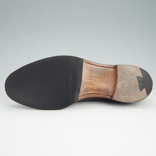 極上★クロケット&ジョーンズ 7E【同系モデル定価￥86,900-★GRASMERE 2/325ラスト】プレーントゥ/シボ革/濃茶/Crockett&Jones★g086