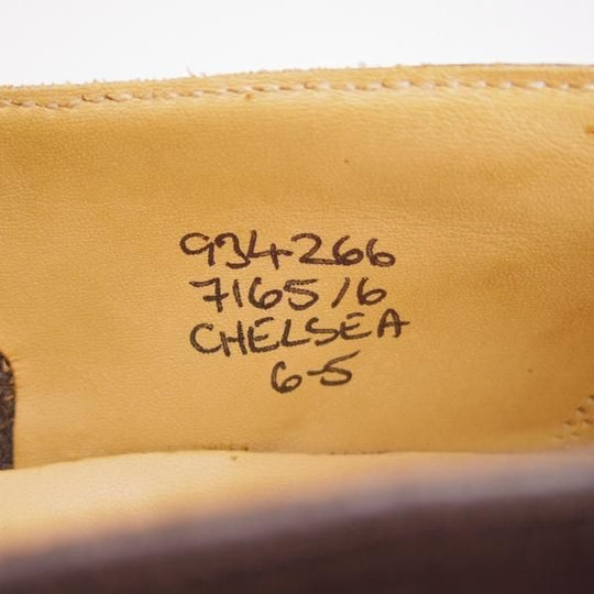 未使用★トリッカーズ SIZE 6【★タッセルローファー/7165/CHELSEA】スリッポン/スエード/濃茶/メンズ/Tricker's★g087