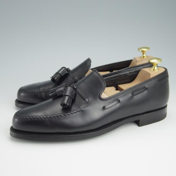未使用★クロケット&ジョーンズ 6E【★バーニーズNY別注/NASH】CITYソール/タッセルローファー/カーフ/黒/BARNEYS/Crockett&Jones★g089
