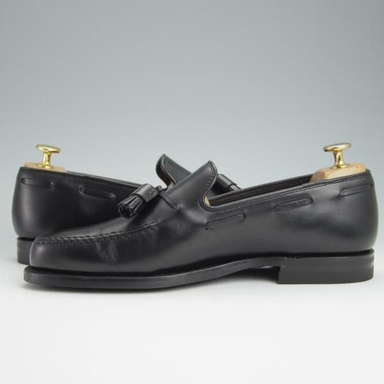 未使用★クロケット&ジョーンズ 6E【★バーニーズNY別注/NASH】CITYソール/タッセルローファー/カーフ/黒/BARNEYS/Crockett&Jones★g089