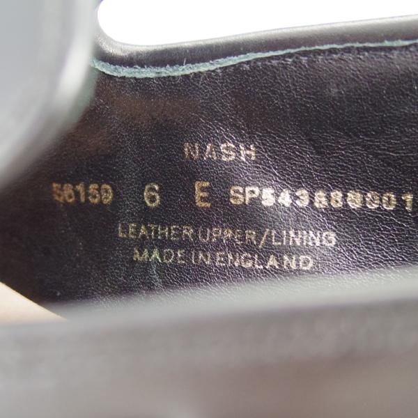 未使用★クロケット&ジョーンズ 6E【★バーニーズNY別注/NASH】CITYソール/タッセルローファー/カーフ/黒/BARNEYS/Crockett&Jones★g089