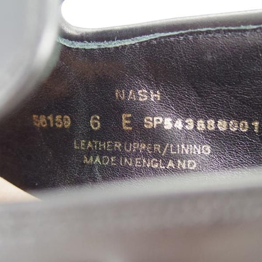 未使用★クロケット&ジョーンズ 6E【★バーニーズNY別注/NASH】CITYソール/タッセルローファー/カーフ/黒/BARNEYS/Crockett&Jones★g089