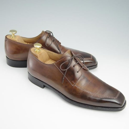 極上★(仏)ベルルッティ SIZE 8【★Uチップ/ヴェネチアレザー】/茶/メンズ/Berluti★g090