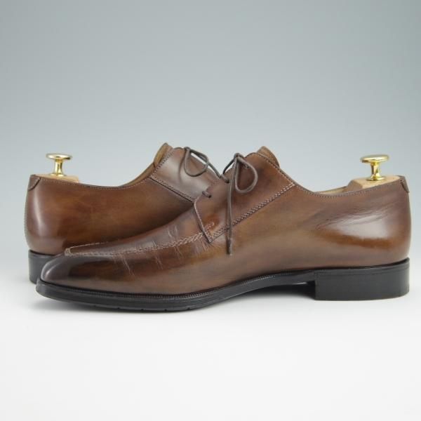 極上★(仏)ベルルッティ SIZE 8【★Uチップ/ヴェネチアレザー】/茶/メンズ/Berluti★g090