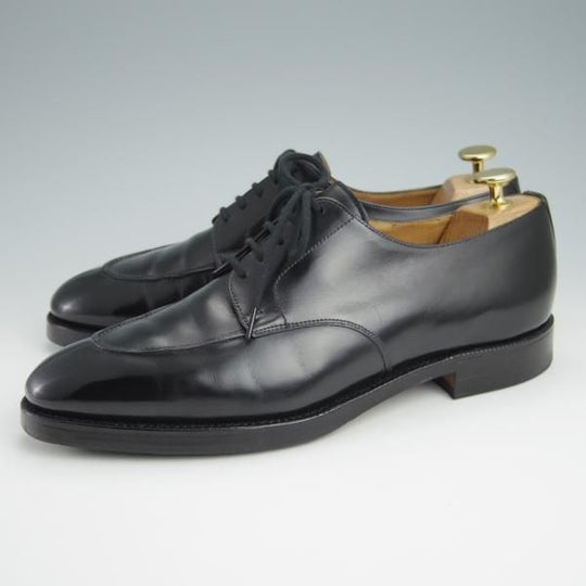 極上★クロケット&ジョーンズ 7.5E【★ロイドフットウェア別注/Lloyd Footwear】317ラスト/Uチップ/カーフ/黒/メンズ/Crockett&Jones★g092