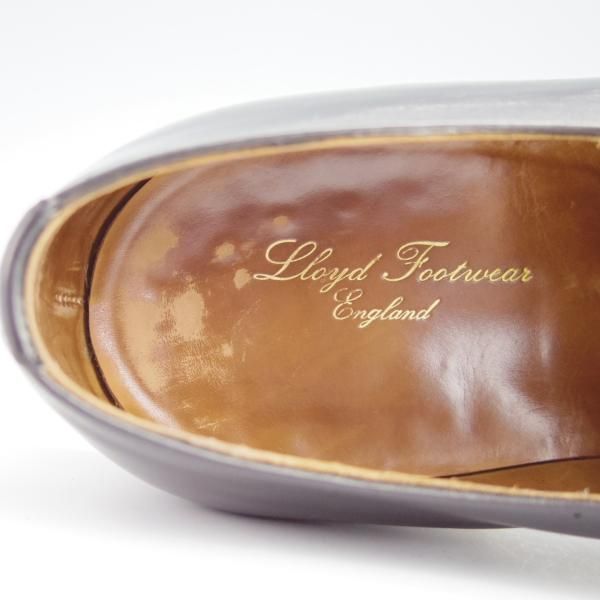 極上★クロケット&ジョーンズ 7.5E【★ロイドフットウェア別注/Lloyd Footwear】317ラスト/Uチップ/カーフ/黒/メンズ/Crockett&Jones★g092
