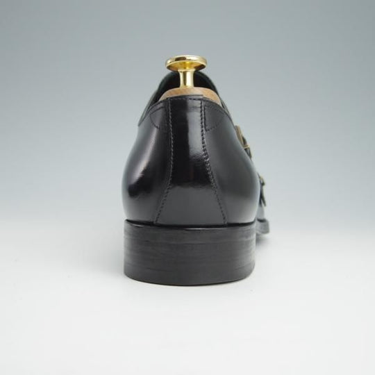 美品★ルイ・ヴィトン SIZE 9【グッドイヤーウェルテッド製法★ダブルモンク/NI 0077】カーフ/黒/メンズ/LOUIS VUITTON★g093