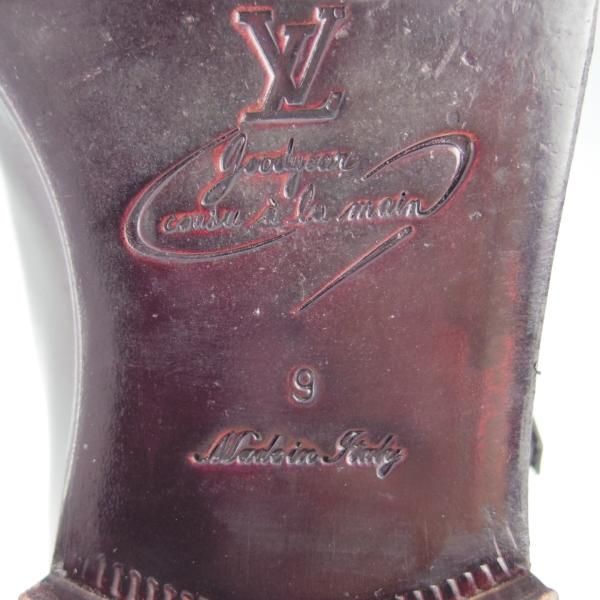 美品★ルイ・ヴィトン SIZE 9【グッドイヤーウェルテッド製法★ダブルモンク/NI 0077】カーフ/黒/メンズ/LOUIS VUITTON★g093