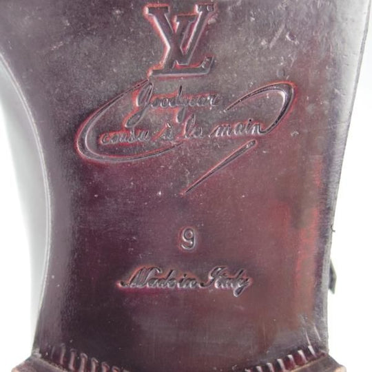 美品★ルイ・ヴィトン SIZE 9【グッドイヤーウェルテッド製法★ダブルモンク/NI 0077】カーフ/黒/メンズ/LOUIS VUITTON★g093