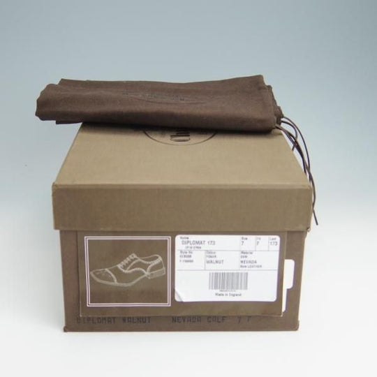 美品★チャーチ 70F/UK7【定価￥91,300-★ディプロマット/DIPLOMAT】173ラスト/5都市ロゴ/セミブローグ/ネバダカーフ/茶/Church's★g094