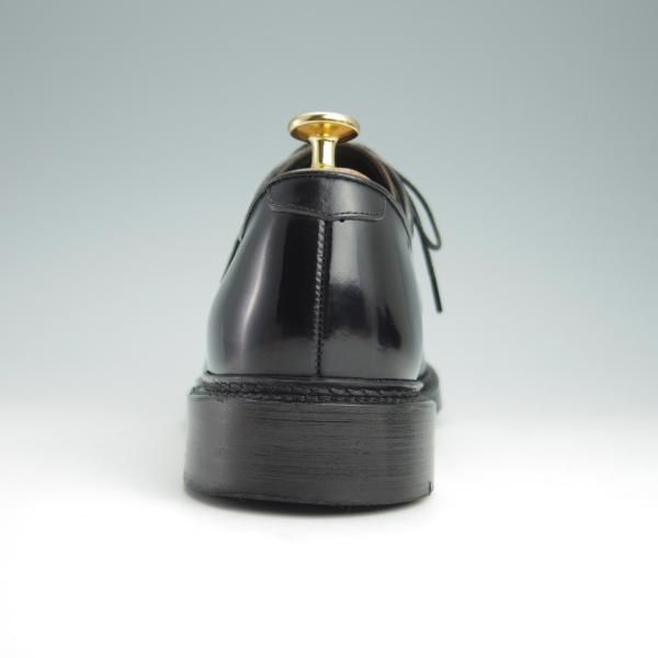 美品★シェットランドフォックス SIZE 7.5【定価￥99,000-★水染めコードバン/046F SF】プレーントゥ/黒/メンズ/Shetlandfox★g096