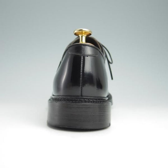 美品★シェットランドフォックス SIZE 7.5【定価￥99,000-★水染めコードバン/046F SF】プレーントゥ/黒/メンズ/Shetlandfox★g096