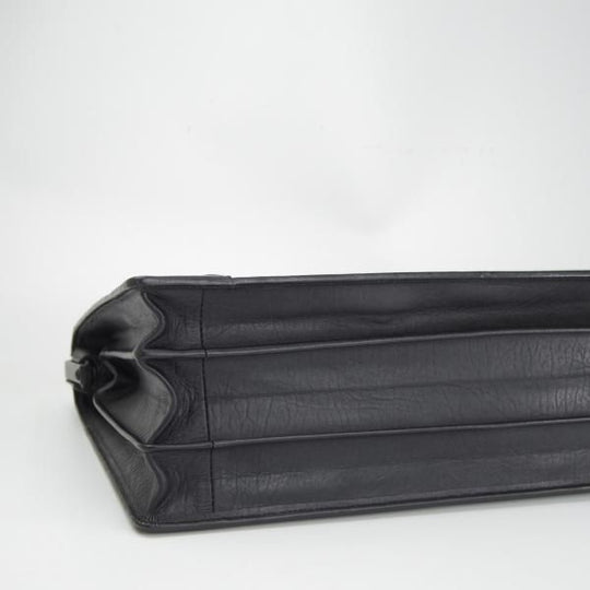 美品★(英)ギーブス＆ホークス/GIEVES&HAWKES【貴重★レザー/ダレスバッグ】メンズ/ビジネス/バッグ/ブリーフケース/黒/革/鞄★N5670