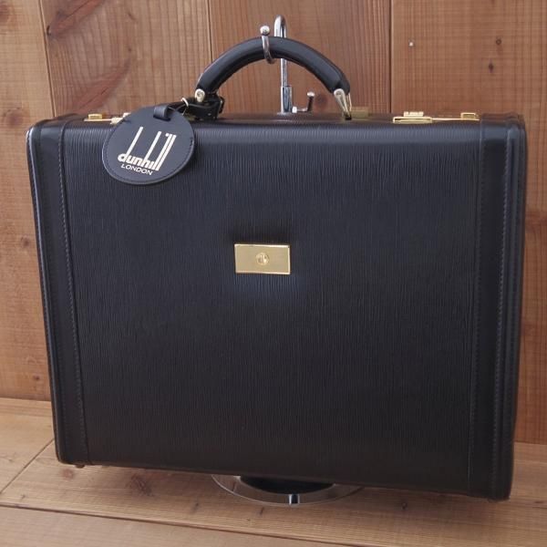 dunhill ダレスバック 本革 ビジネス バッグ 大容量 黒 【最高級】 極上☆(フランス製)ダンヒル/dunhill【高額☆レザー