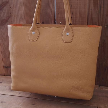 極美品★(横浜元町)キタムラ/Kitamura【定価￥53,000-★レザー/トートバッグ】メンズ/トート/バッグ/CAMEL/茶/革/鞄★N5677