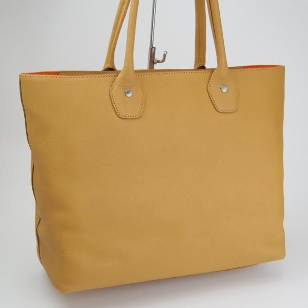 極美品★(横浜元町)キタムラ/Kitamura【定価￥53,000-★レザー/トートバッグ】メンズ/トート/バッグ/CAMEL/茶/革/鞄★N5677