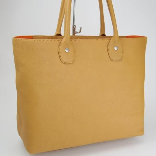 極美品★(横浜元町)キタムラ/Kitamura【定価￥53,000-★レザー/トートバッグ】メンズ/トート/バッグ/CAMEL/茶/革/鞄★N5677