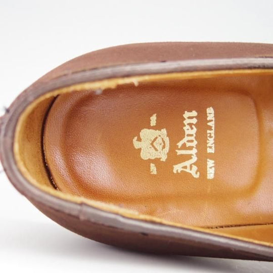 極美品★オールデン 8.5C【定価￥105,600-★タッセルローファー/666】アバディーンラスト/スエード/濃茶/メンズ/Alden★g102
