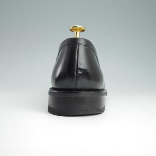 極上★パラブーツ SIZE 7【モデル定価￥77,000-★ADONIS/コインローファー】ギャラクシーソール/カーフ/黒/メンズ/Paraboot★g104