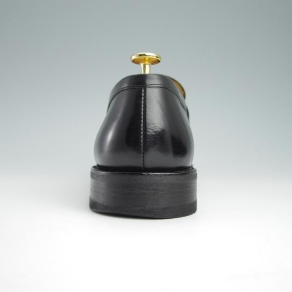 極上★パラブーツ SIZE 7【モデル定価￥77,000-★ADONIS/コインローファー】ギャラクシーソール/カーフ/黒/メンズ/Paraboot★g104