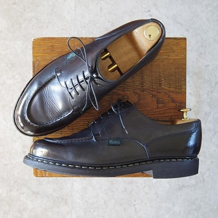 極上★パラブーツ SIZE 8【定価￥71,500-★シャンボード/CHAMBORD】TEXソール/リスレザー/NUIT/紺/Uチップ/メンズ/Paraboot★g105