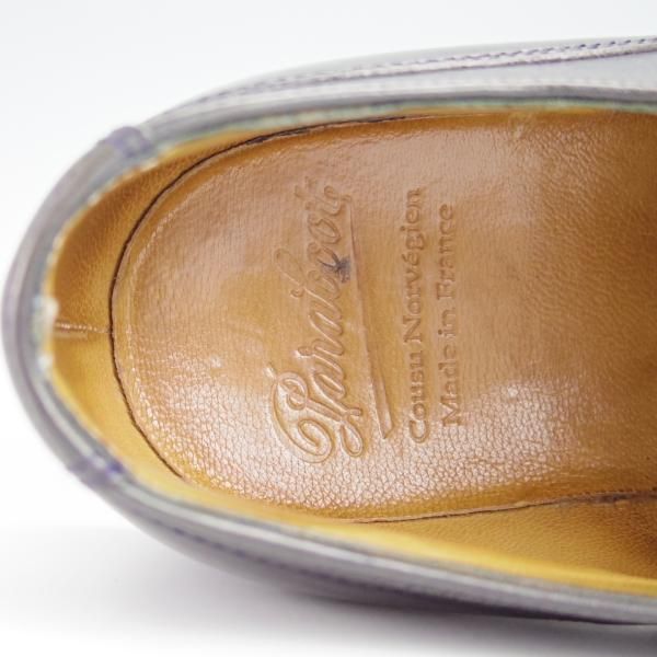 極上★パラブーツ SIZE 8【定価￥71,500-★シャンボード/CHAMBORD】TEXソール/リスレザー/NUIT/紺/Uチップ/メンズ/Paraboot★g105