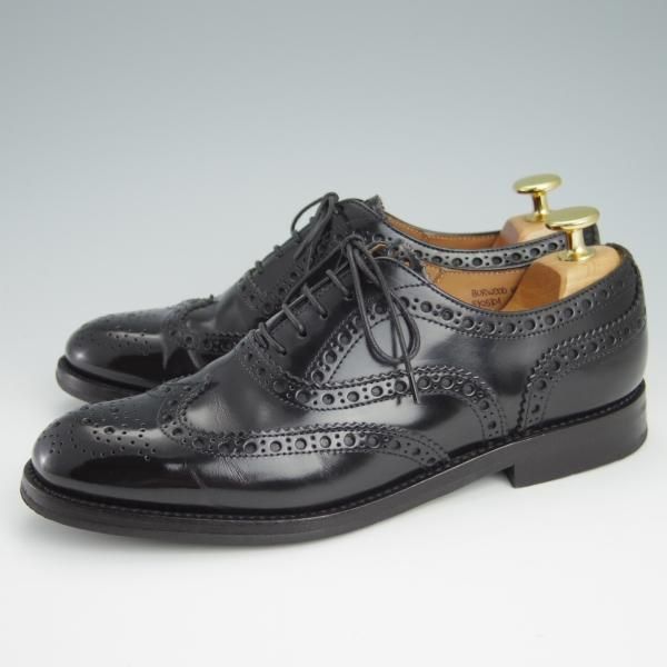 極美品★チャーチ(レディース) SIZE 36【定価￥114,400-★バーウッド/BURWOOD WG】ポリッシュドバインダーカーフ/黒/Church's★g106