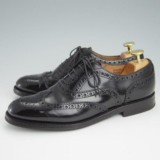 極美品★チャーチ(レディース) SIZE 36【定価￥114,400-★バーウッド/BURWOOD WG】ポリッシュドバインダーカーフ/黒/Church's★g106