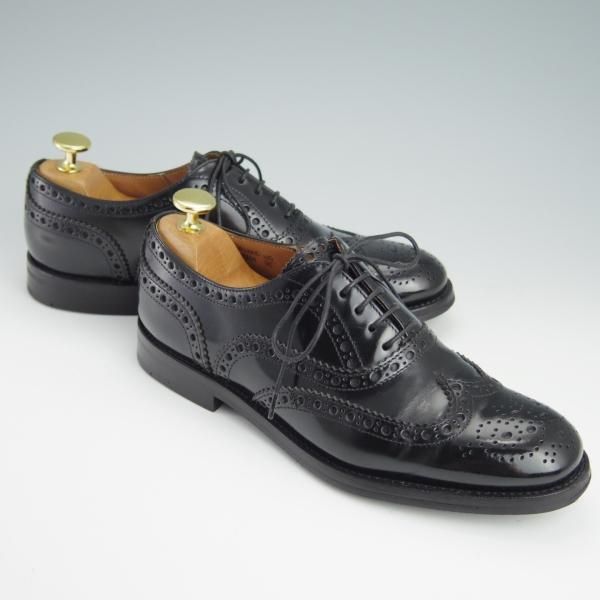 極美品★チャーチ(レディース) SIZE 36【定価￥114,400-★バーウッド/BURWOOD WG】ポリッシュドバインダーカーフ/黒/Church's★g106