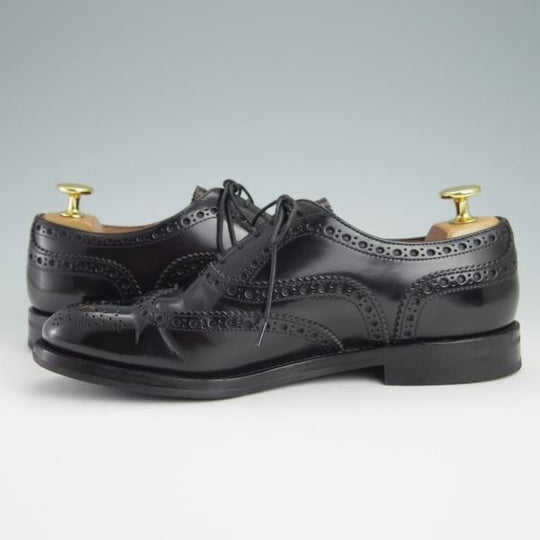 極美品★チャーチ(レディース) SIZE 36【定価￥114,400-★バーウッド/BURWOOD WG】ポリッシュドバインダーカーフ/黒/Church's★g106