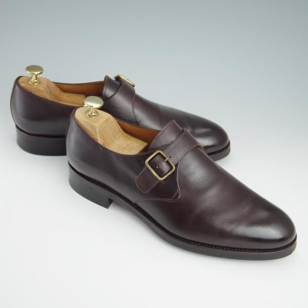 極美品★(スペイン製)YANKO/ヤンコ SIZE 7.5【グッドイヤーウェルテッド製法★モンクストラップ/104635】CAMBRIDGE/カーフ/濃茶★g107
