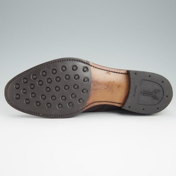 極美品★(スペイン製)YANKO/ヤンコ SIZE 7.5【グッドイヤーウェルテッド製法★モンクストラップ/104635】CAMBRIDGE/カーフ/濃茶★g107